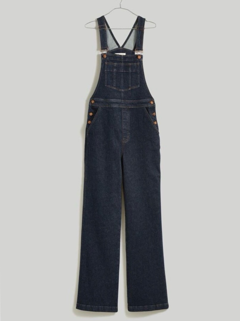 Madewell Womens The Perfect Vintage Flare Overall in Haskins Wash Size 6